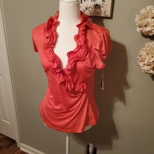 BCX Orange blouse
